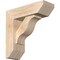 Ekena Millwork Funston Slat Smooth Bracket w/ Offset Brace, Douglas Fir, 5 1/2"W x 16"D x 16"H BKT0604X16X16FST06SDF - alternate 1